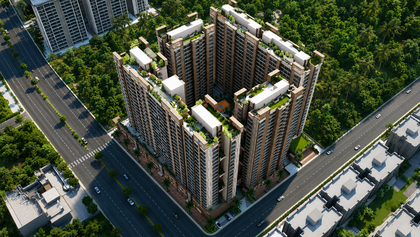 Evara tower cluster exterior